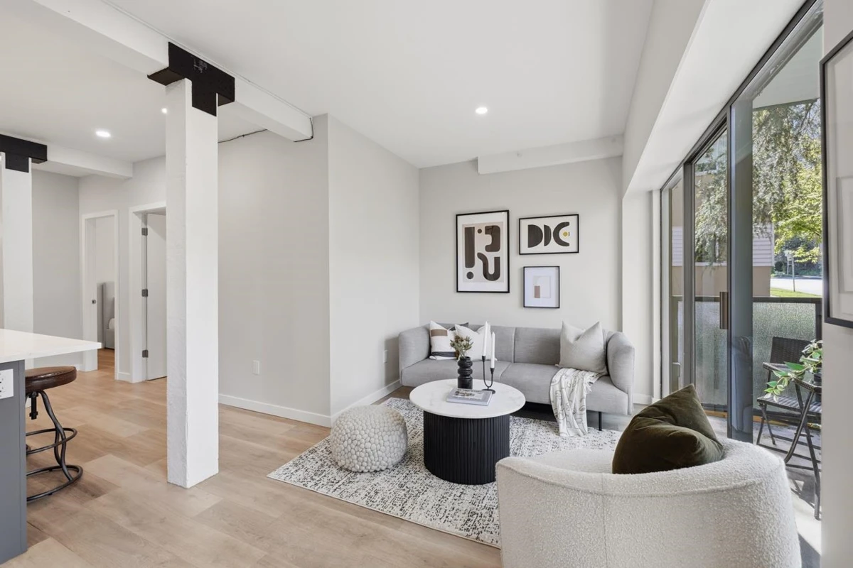 Living Room Photo of 207 1535 Nelson Street, Vancouver, BC