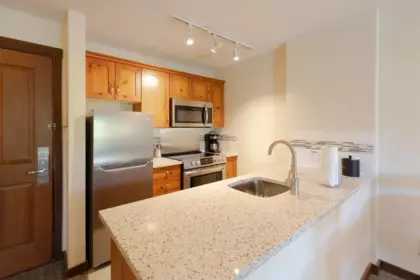 Kitchen Photo of 431 4899 Painted Cliff Road, Whistler, BC