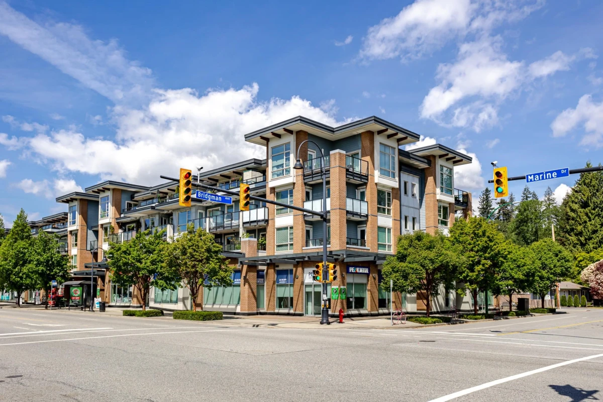 Exterior Rear Photo of 303 1330 Marine Drive, North Vancouver, BC