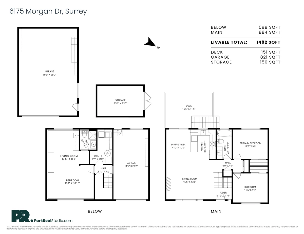 Exterior Rear Photo of 6175 Morgan Drive, Surrey, BC