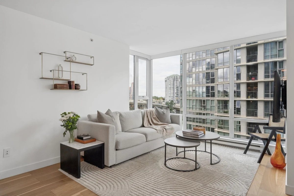 Living Room Photo of 1208 1495 Richards Street, Vancouver, BC