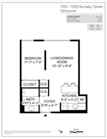 Laundry Room Photo of 1105 1250 Burnaby Street, Vancouver, BC