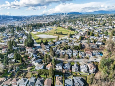 Aerial View of 2225 Kaptey Avenue, Coquitlam, BC