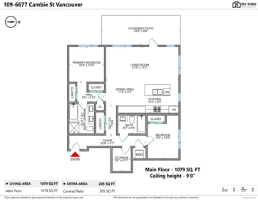 Backyard Photo of 109 6677 Cambie Street, Vancouver, BC