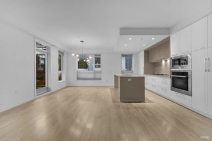 Kitchen Island Photo of 109 6677 Cambie Street, Vancouver, BC