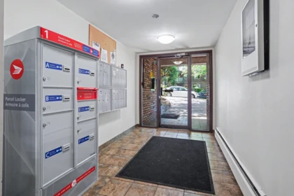Aerial View of 203 1611 E 3rd Avenue, Vancouver, BC