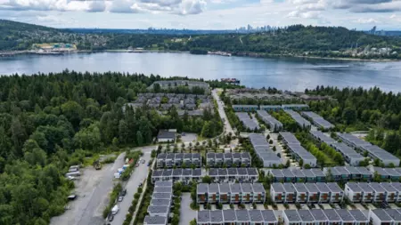 Aerial View of 79 590 Lile Drive, North Vancouver, BC
