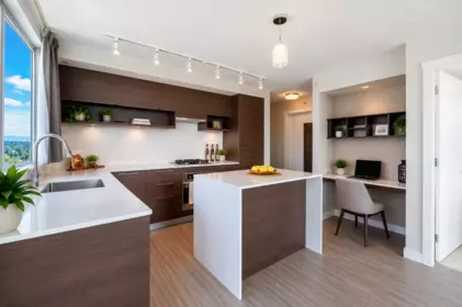 Kitchen Island Photo of 2002 570 Emerson Street, Coquitlam, BC