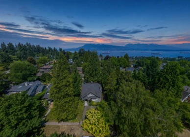 Aerial View of 4655 W 6th Avenue, Vancouver, BC