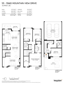 53 15665 Mountain View Drive, Surrey, BC, Surrey — Townhouse for sale