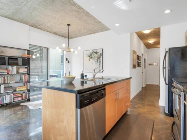 Kitchen Island Photo of 306 919 Station Street, Vancouver, BC
