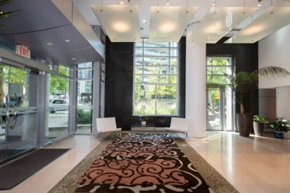 Living Room Photo of 203 499 Broughton Street, Vancouver, BC