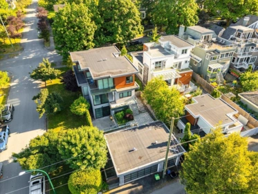 Aerial View of 3011 W 27th Avenue, Vancouver, BC