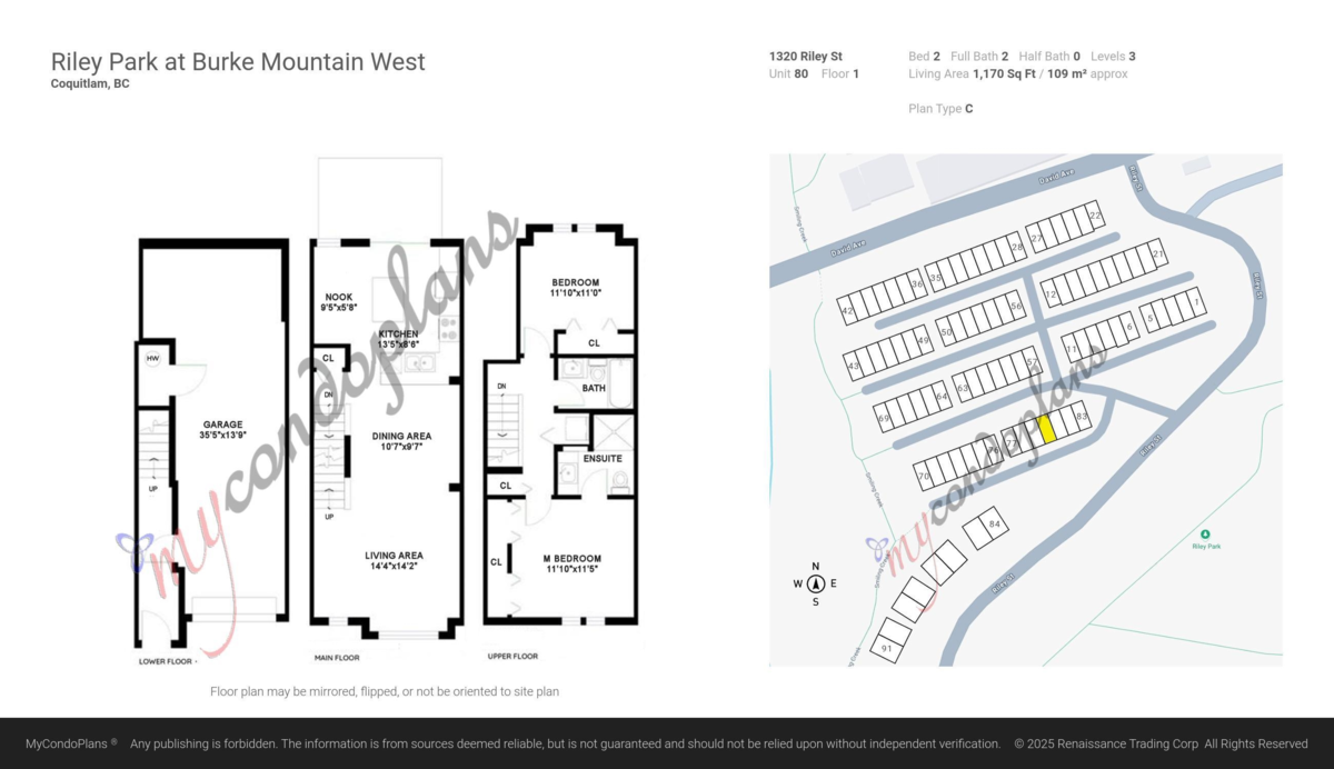 Outdoor Patio Photo of 80 1320 Riley Street, Coquitlam, BC