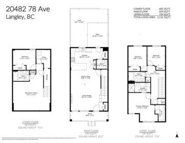 20482 78 Avenue, Langley, BC, Langley — Row House (Non-Strata) for sale