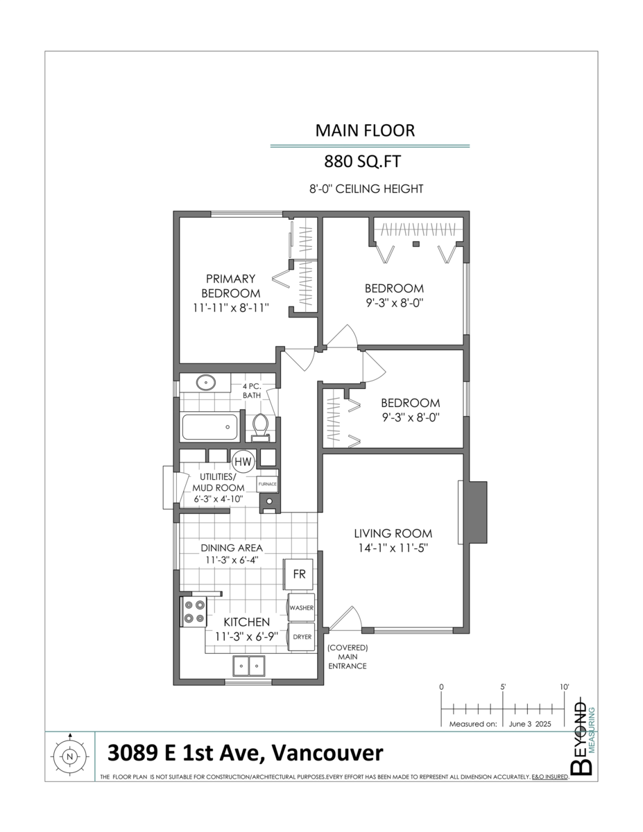 Bedroom 4 Photo of 3089 E 1st Avenue, Vancouver, BC