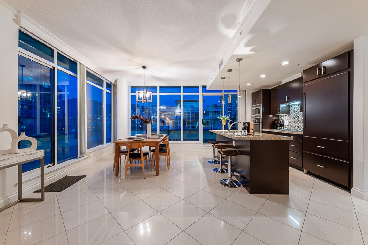 Kitchen Island Photo of PH3 162 Victory Ship Way, North Vancouver, BC