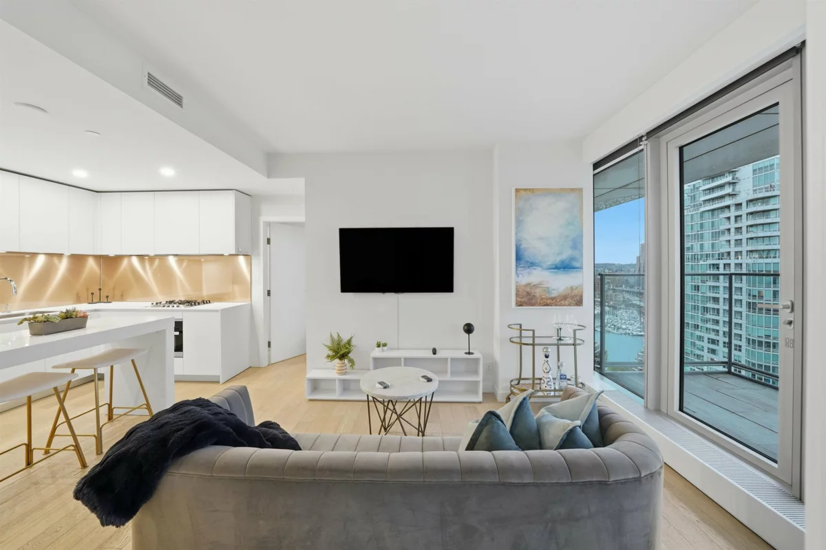 Living Room Photo of 2506 1480 Howe Street, Vancouver, BC