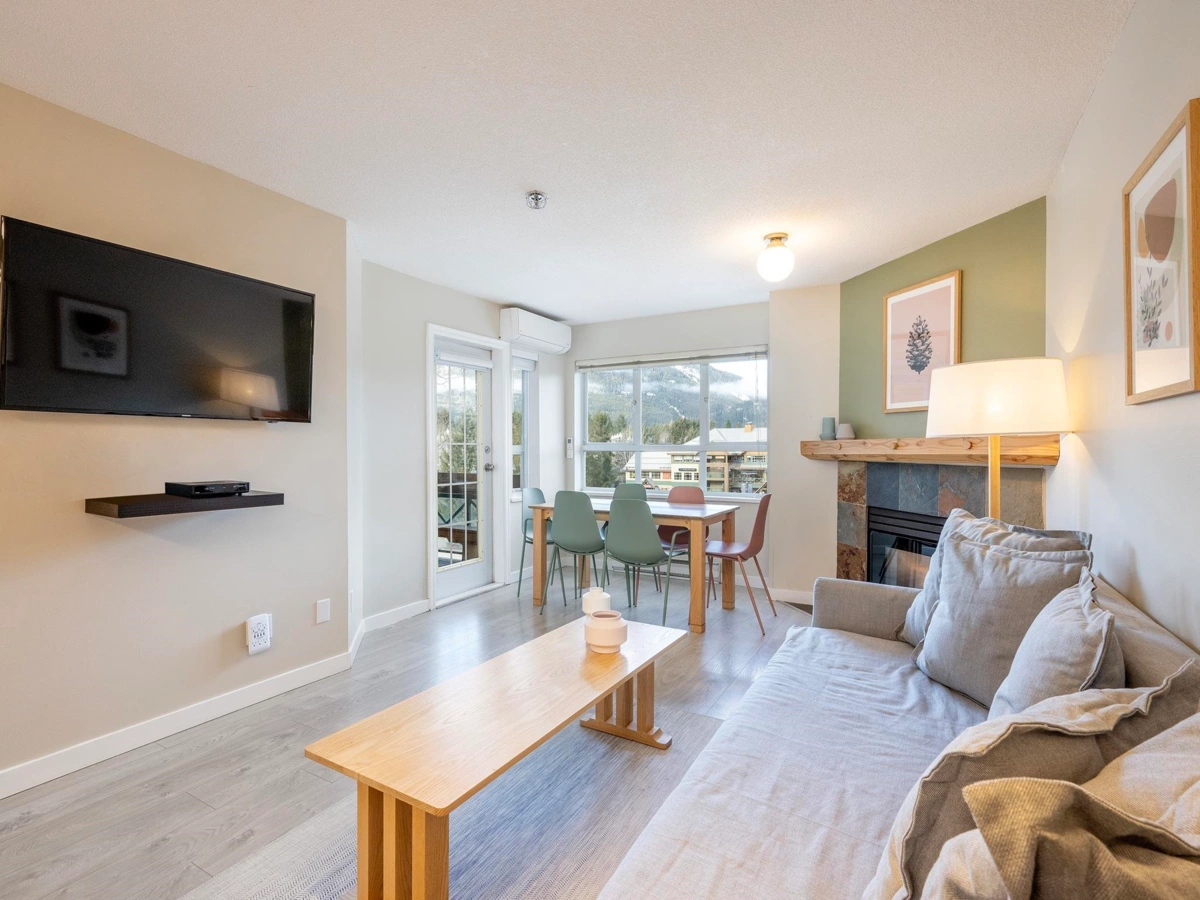 Living Room Photo of 330 4350 Lorimer Road, Whistler, BC
