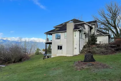 Aerial View of 8439 Grand View Drive, Chilliwack, BC