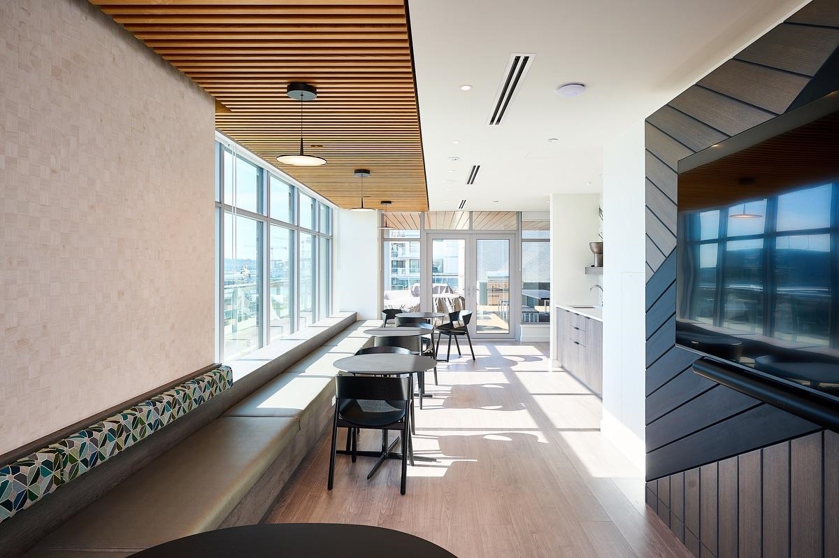 Aerial View of 807 755 Harbourside Drive, North Vancouver, BC