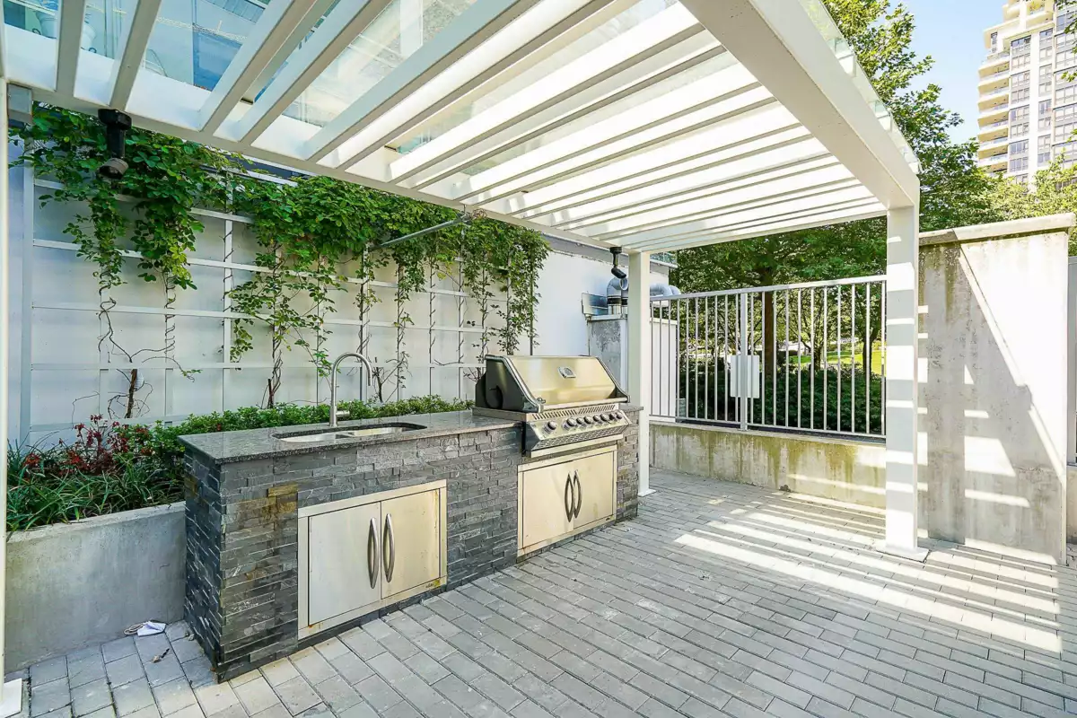 Outdoor Deck Photo of 103 2188 Madison Avenue, Burnaby, BC