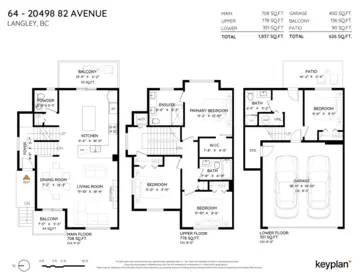 64 20498 82 Avenue, Langley, BC, Langley — Townhouse for sale