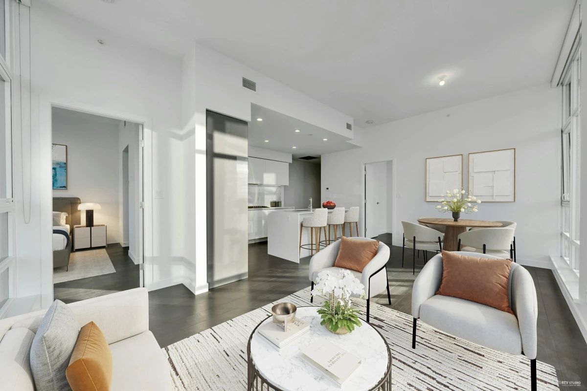 Living Room Photo of 3402 2085 Skyline Court, Burnaby, BC