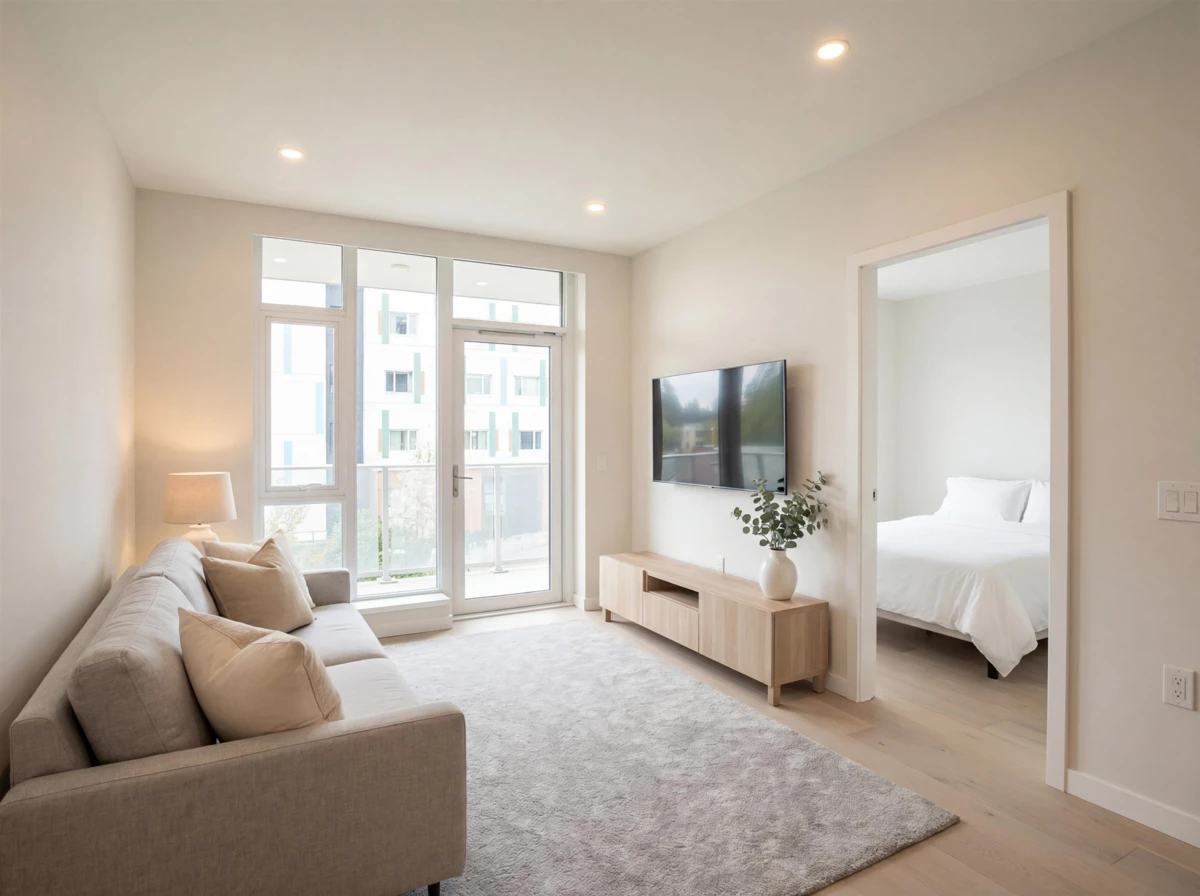 Living Room Photo of 409 7418 Paulson Street, Vancouver, BC