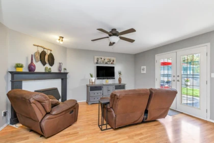 Aerial View of 8572 Bannister Drive, Mission, BC