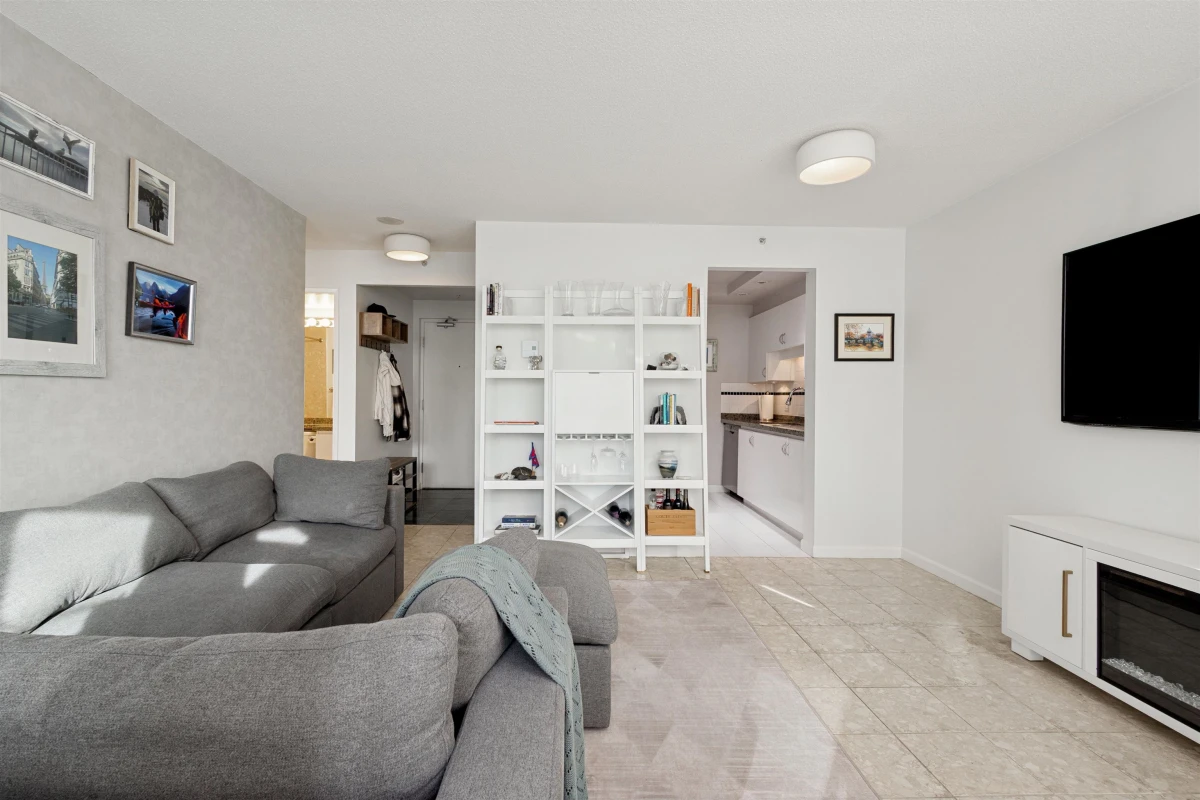 Living Room Photo of 1502 1155 Homer Street, Vancouver, BC
