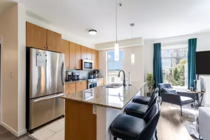 Kitchen Island Photo of 305 270 Francis Way, New Westminster, BC