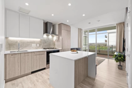 Kitchen Island Photo of 1602 2288 Alpha Avenue, Burnaby, BC