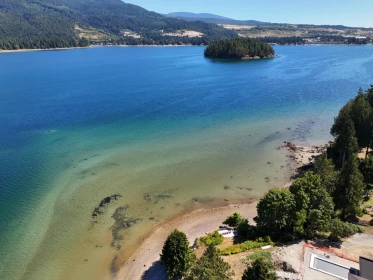 Aerial View of 6318 N Gale Avenue, Sechelt, BC