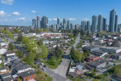 Aerial View of 3951 William Street, Burnaby, BC