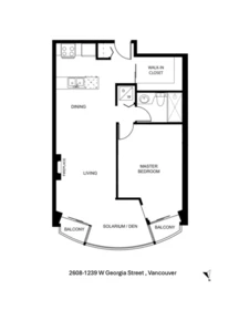Entry Foyer Photo of 2608 1239 W Georgia Street, Vancouver, BC