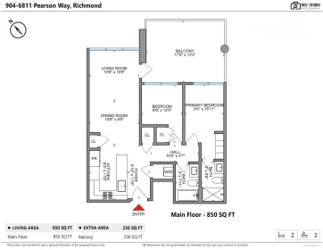 Fitness Center Photo Near 904 6811 Pearson Way, Richmond, BC