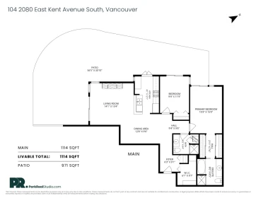 Basement Recreation Room Photo of 104 2080 E Kent South Avenue, Vancouver, BC