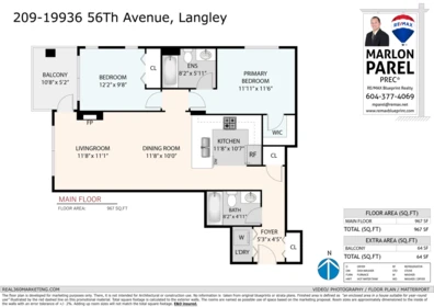 Hallway Photo of 209 19936 56 Avenue, Langley, BC