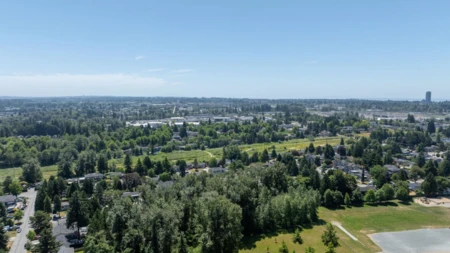 Aerial View of 12973 Glengarry Crescent, Surrey, BC