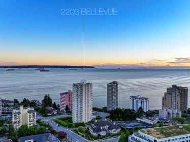 Aerial View of 503 2203 Bellevue Avenue, West Vancouver, BC