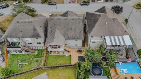 Aerial View of 46225 Kermode Crescent, Chilliwack, BC