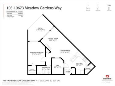 Basement Recreation Room Photo of 103 19673 Meadow Gardens Way, Pitt Meadows, BC