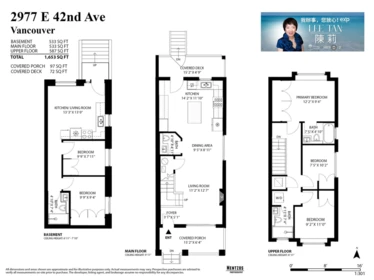 2977 E 42nd Avenue, Vancouver, BC, Vancouver — Half Duplex for sale