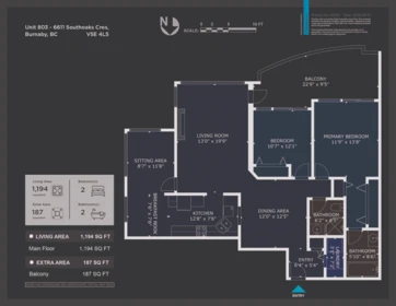 803 6611 Southoaks Crescent, Burnaby, BC, Burnaby — Apartment/Condo for sale