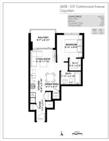 Kitchen Photo of 3608 537 Cottonwood Avenue, Coquitlam, BC