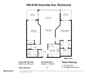 708 8180 Granville Avenue, Richmond, BC, Richmond — Apartment/Condo for sale