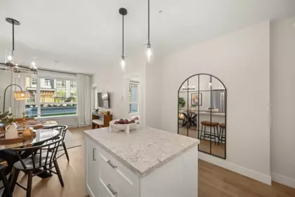 Living Room Photo of 307 11063 Ravine Road, Surrey, BC