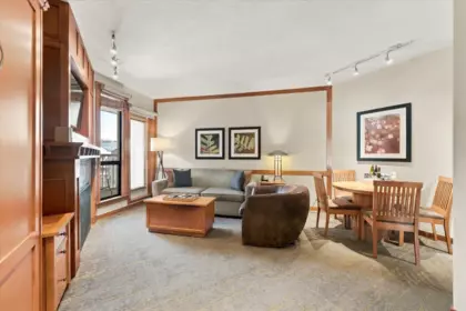 Living Room Photo of 520 4320 Sundial Crescent, Whistler, BC