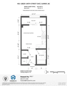 Aerial View of 401 10829 140 Street, Surrey, BC